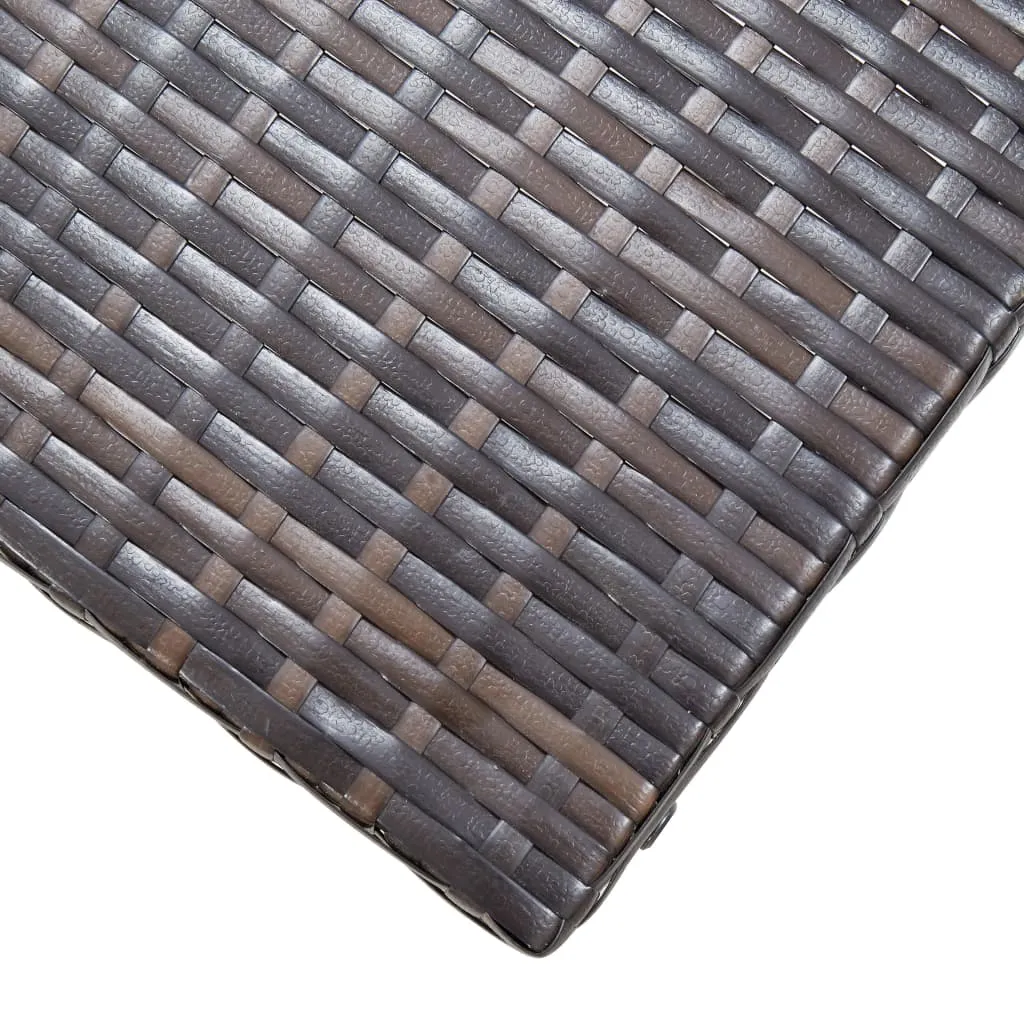 Outdoor Furniture Patio Portable Folding Bar Stool Seat Poly Rattan