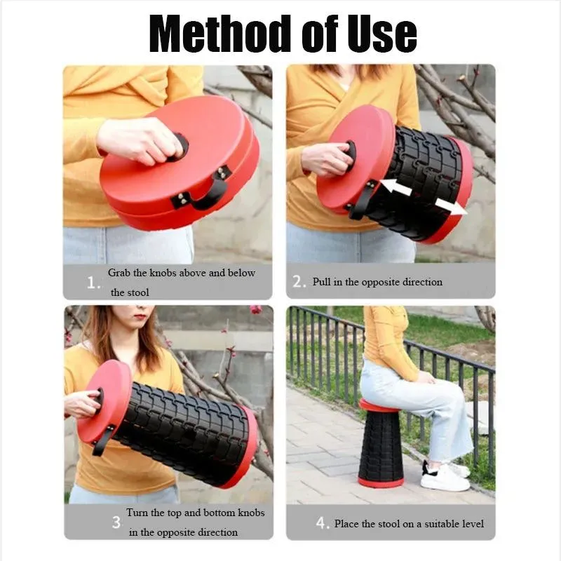 Outdoor Furniture Retractable Stool Beach Chair