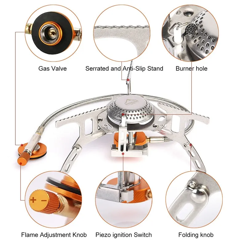 Outdoor Gas Stove Camping Gas burner Folding Electronic Stove