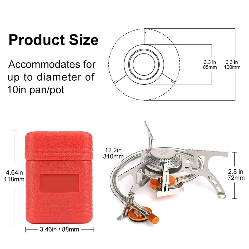 Outdoor Gas Stove Camping Gas burner Folding Electronic Stove