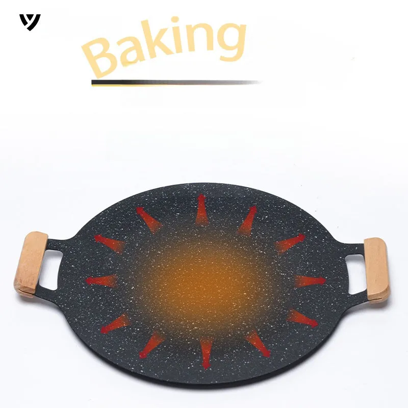 Outdoor Medical Stone Baking Dish Portable Gas Stove Barbecue Plate Barbecue Plate Korean Style Teppanyaki Induction Cooker Griddle For Home