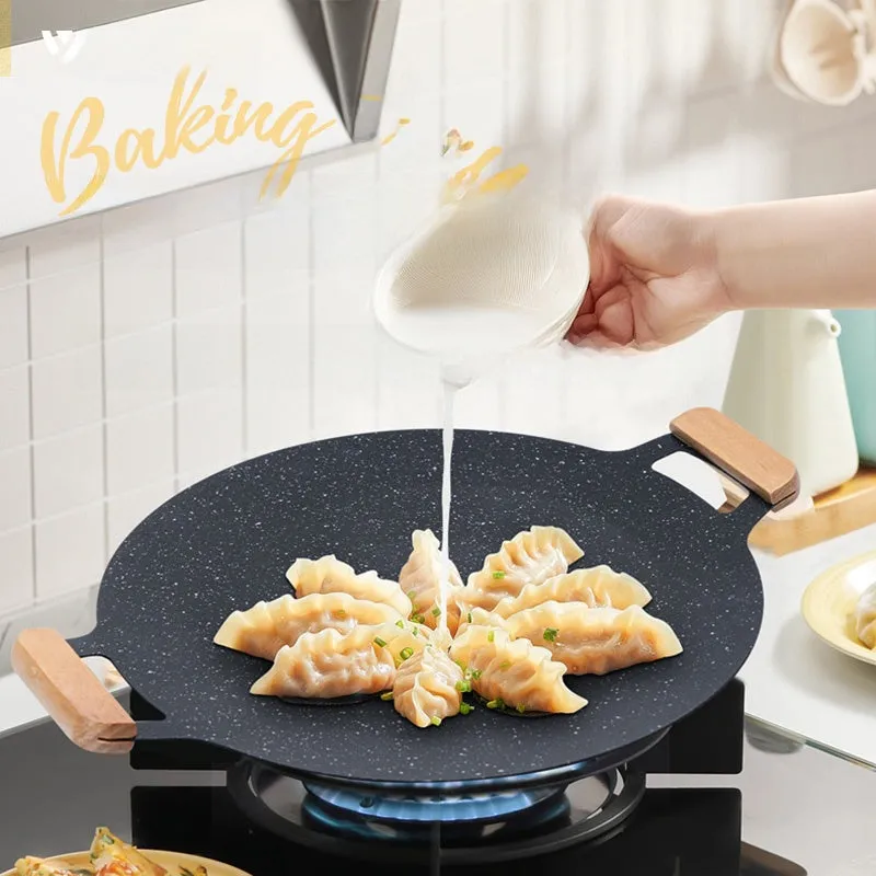 Outdoor Medical Stone Baking Dish Portable Gas Stove Barbecue Plate Barbecue Plate Korean Style Teppanyaki Induction Cooker Griddle For Home