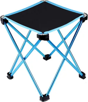 Outdoor Portable Folding Chairs Camping Ultralight Aluminum Collapsible Small Step Slacker Stool for Fishing Camp Traveling Hiking Beach Garden BBQ Lightwight Waterproof Stool