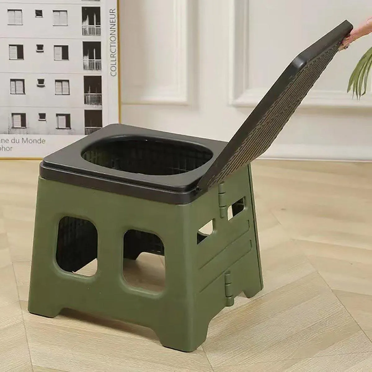 Outdoor Travel Toilet Portable Folding Stool Seat for Camping Hiking and Outdoor