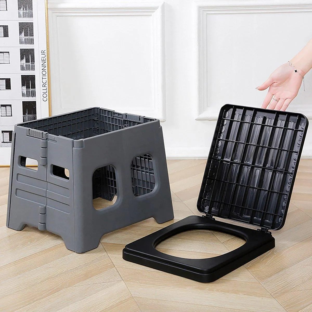 Outdoor Travel Toilet Portable Folding Stool Seat for Camping Hiking and Outdoor