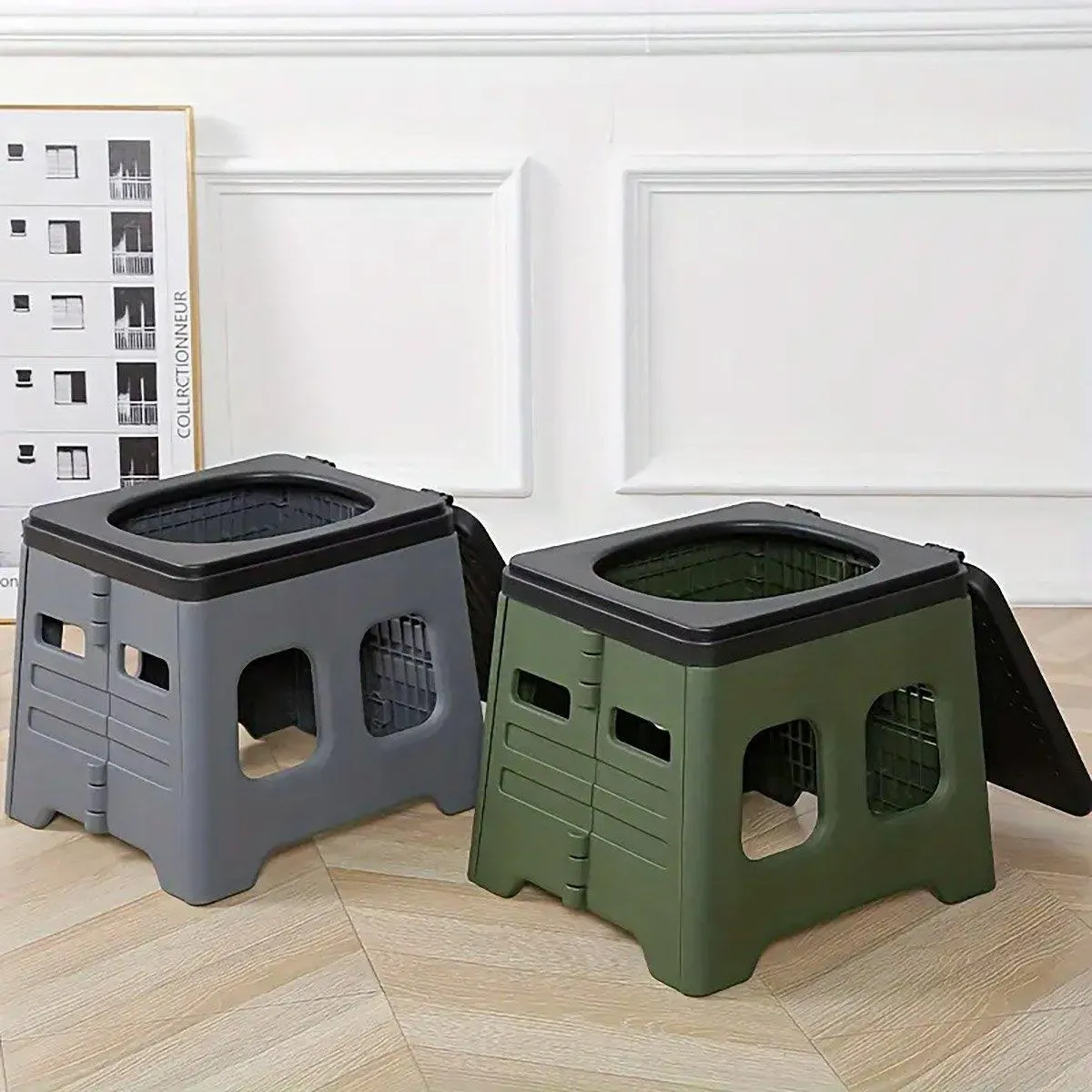 Outdoor Travel Toilet Portable Folding Stool Seat for Camping Hiking and Outdoor