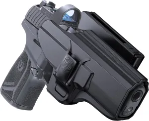 OWB Holster for Ruger Security 9 Standard/Compact/Pro, Right-Handed Belt Holsters for Ruger Security 9mm (Not for Red Laser Models), 60° Adjustable Open Carry Pistol Holsters with Quick Release