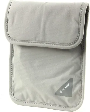 Pacsafe Coversafe X75 Anti-Theft RFID Blocking Neck Pouch, Neutral Grey
