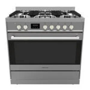 Parmco 900mm Stainless Steel Combination Freestanding Stove