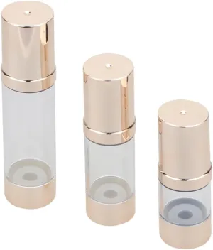 PartyKindom 3pcs Leak Proof Travel Bottles Foam Dispenser Pump Silicone Makeup Bottle Portable Gel Travel Containers for Makeup
