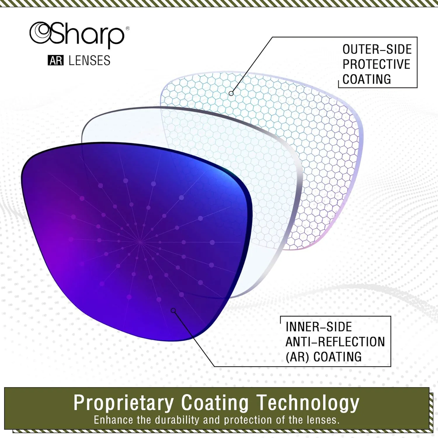 Performance Replacement Lenses for Oakley Bottle Rocket OO9164 Sunglasses