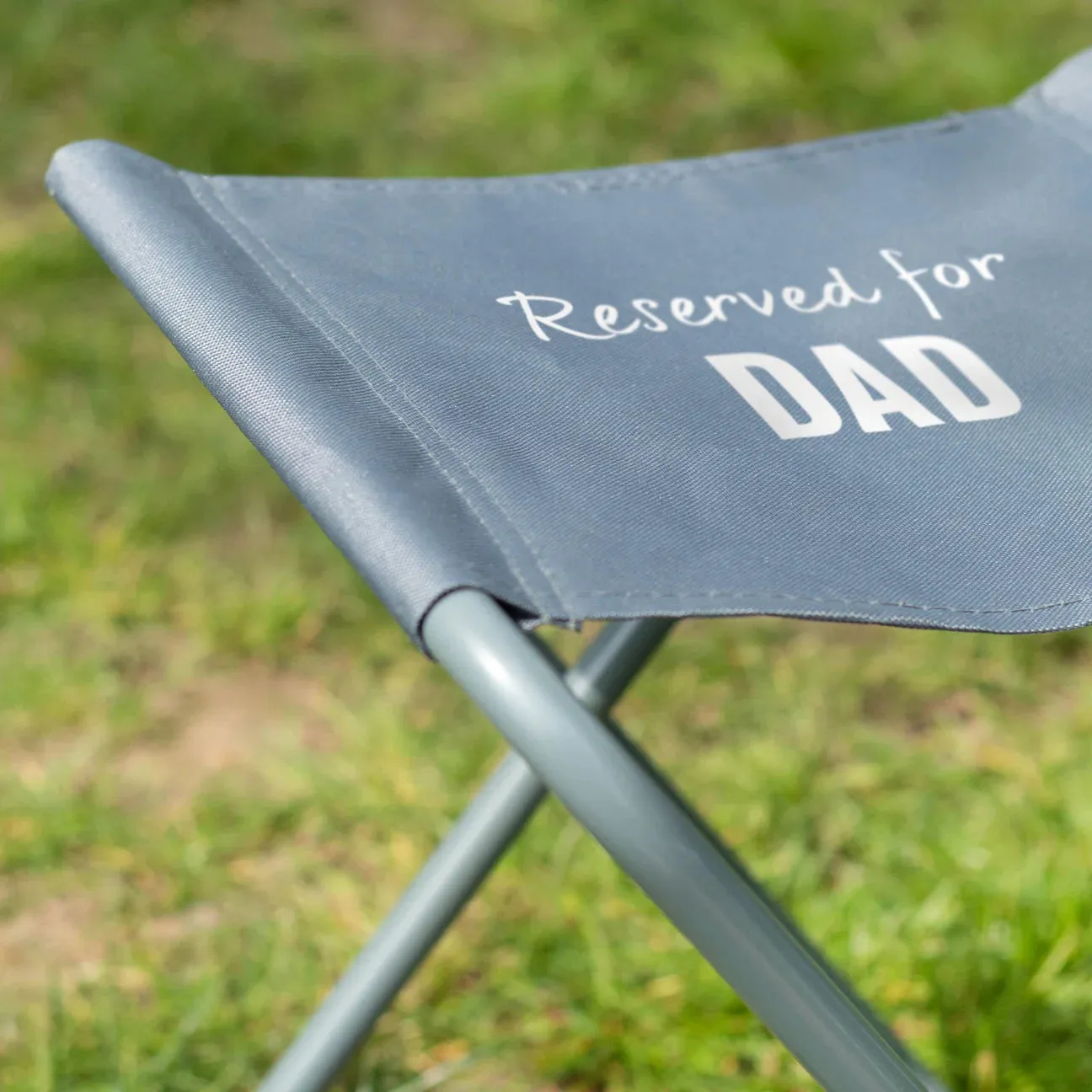 Personalised Camping Stool Charcoal