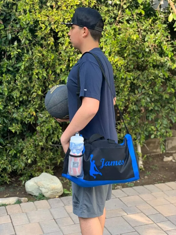 Personalized Kids 18 Inch Sport Duffel Bag With Custom Name & Text - Boxing