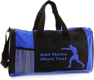 Personalized Kids 18 Inch Sport Duffel Bag With Custom Name & Text - Boxing