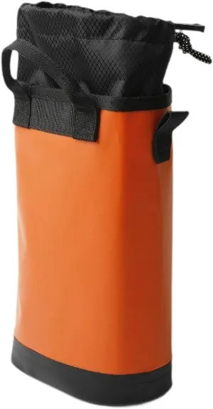 pistro Rock Climbing Rope Bag Drawstring Pouch 5L Large Capacity for Caving Mountaineering Work Gardening Hiking Tool Storage- Orange
