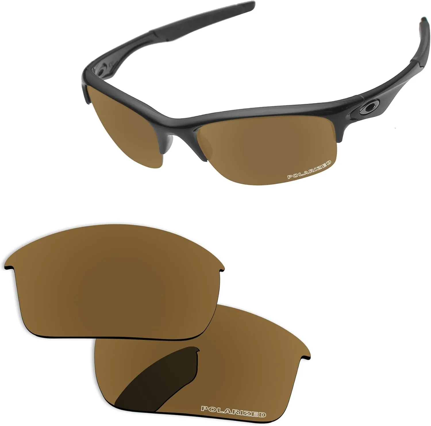 Polarized Lenses Replacement for Oakley Bottle Rocket OO9164 Sunglasses 2 Pairs Packed