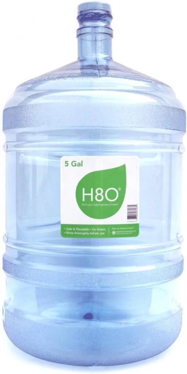 Polycarbonate Water Bottle (with Handle) with 48mm Cap, 5 gallon