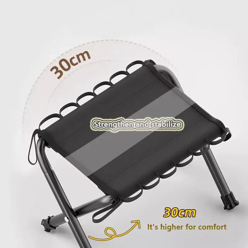 Portable Camping Chair Outdoor Folding Bench Stool Fishing Hiking Picnic Travel
