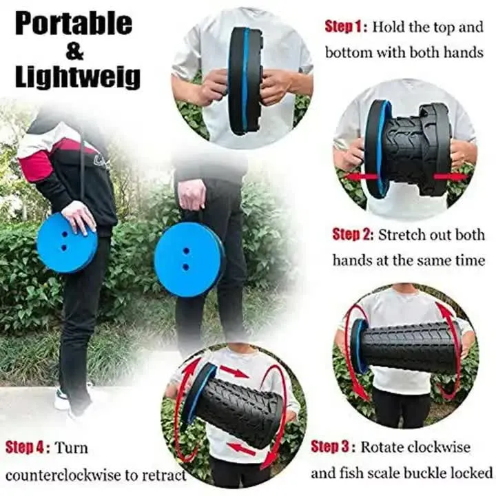 Portable Collapsible Telescopic Stool - Foldable, Lightweight, Adjustable, and Compact Camping Chair (Red-black)