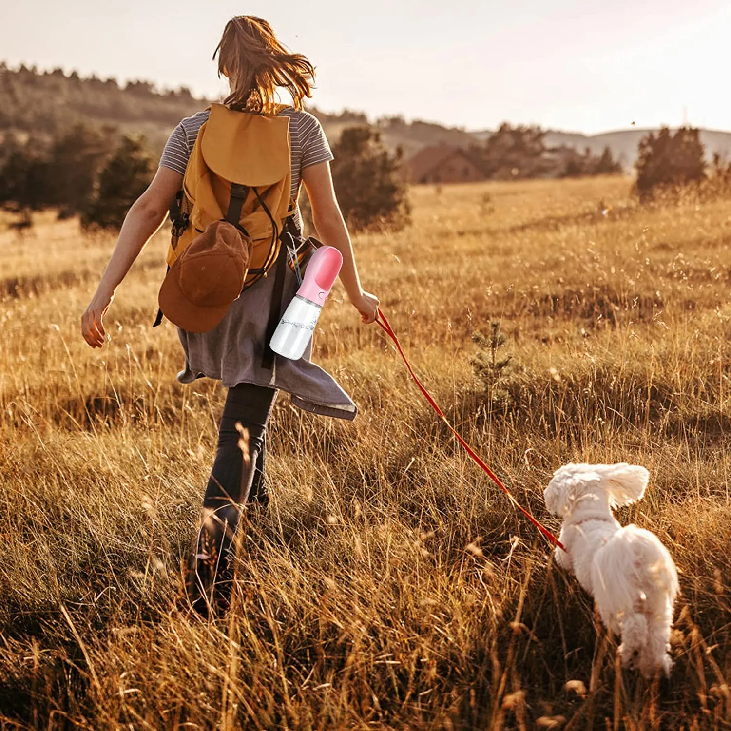 Portable Dog Water Bottle - Spillproof, Food Grade & BPA Free