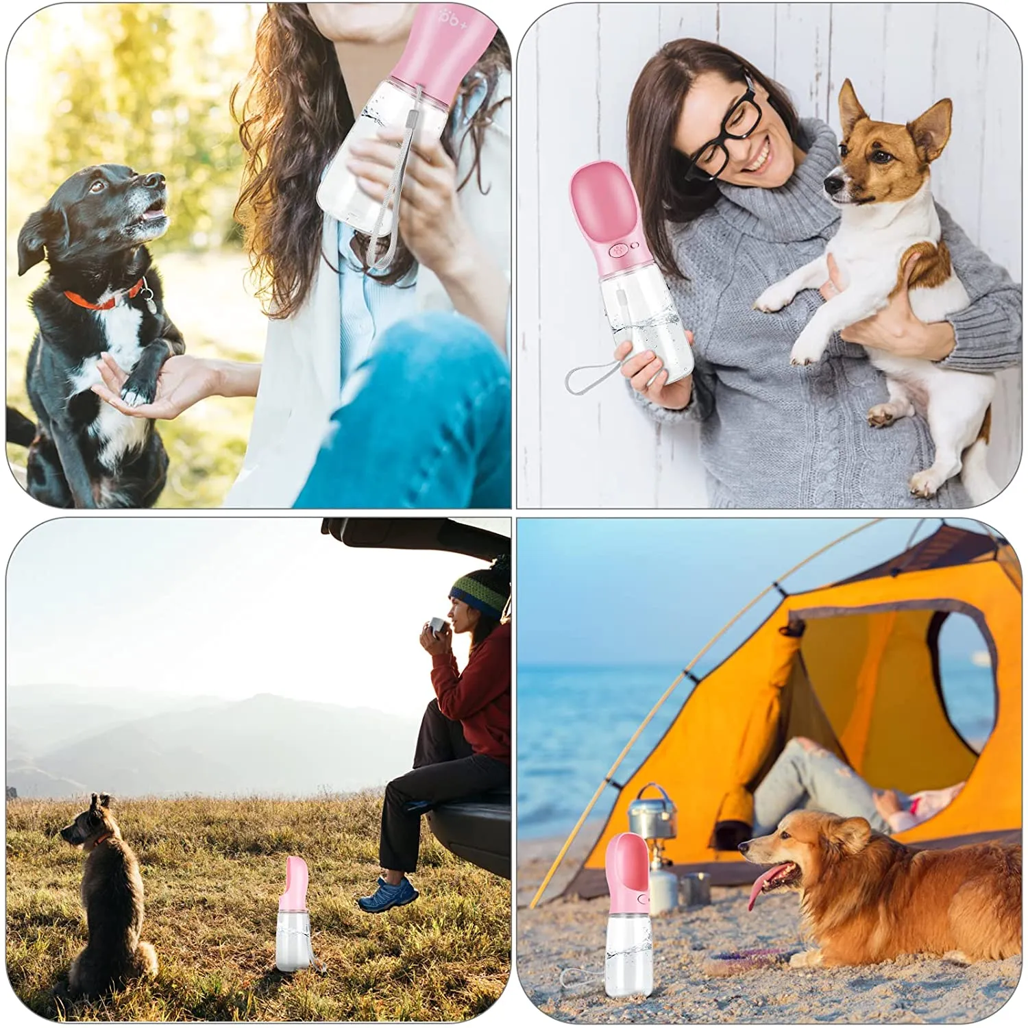 Portable Dog Water Bottle - Spillproof, Food Grade & BPA Free
