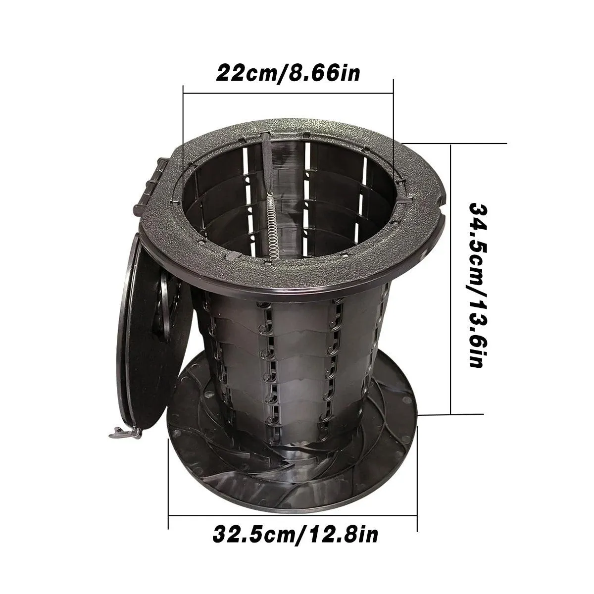 Portable Folding Camping Toilet Outdoor Emergency Travel Compact Toilet Seat