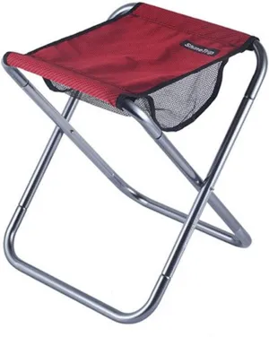 Portable Folding Stool Size Camping Stool Aluminum-Alloy Folding Stool for Travel Hiking Fishing with Carry Bag