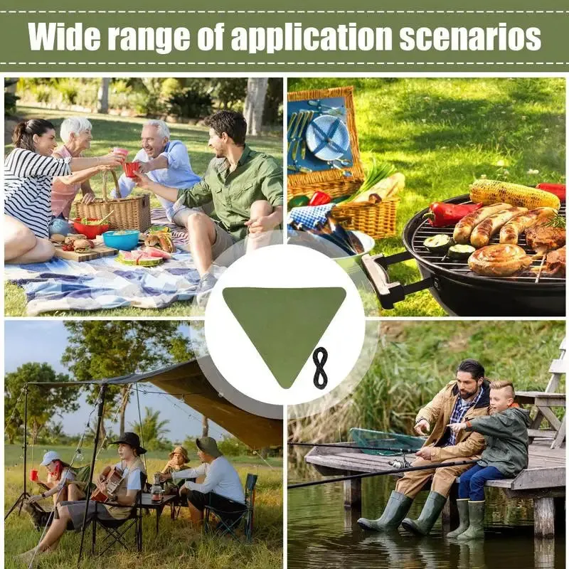 Portable Folding Tripod Camping Stool Cloth Outdoor Fishing Slacker Chair Waterproof Canvas Triangle Stool Fishing Chair