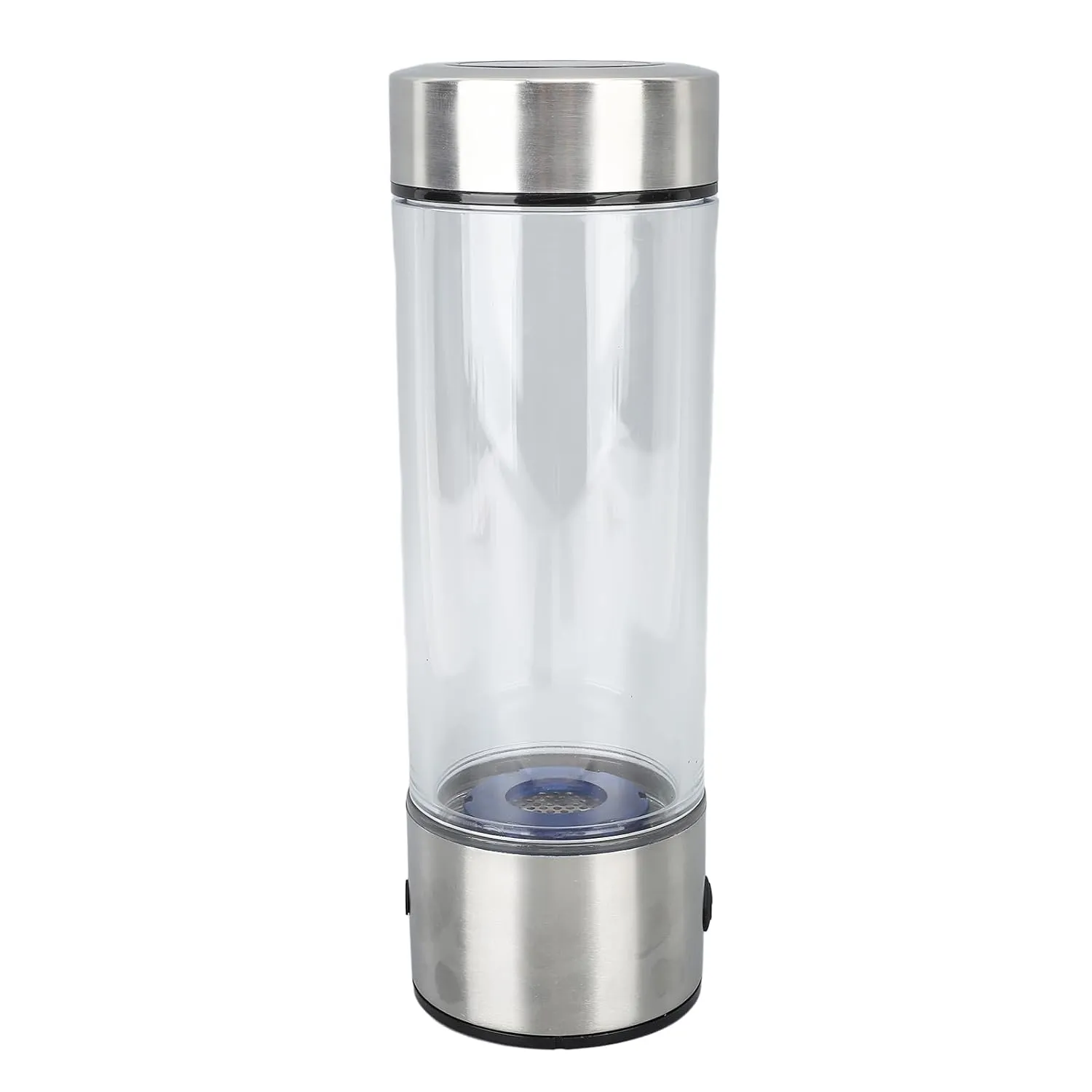 Portable Hydrogen Rich Water Generator Hydrogen Water Bottle 440ml 1500ppb Rechargeable Anti Tipping Weak Water Bottle Generator for Home Travel Office