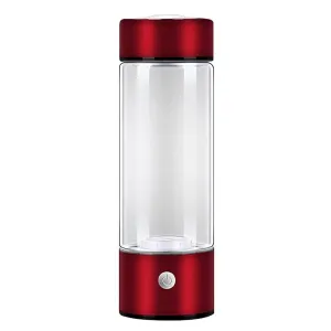 Portable Hydrogen Water Ionizer Machine, Hydrogen Water Bottle, Hydrogen Water Generator, Hydrogen Rich Water Glass Health Cup for Home Office Travel Gift(B), Size