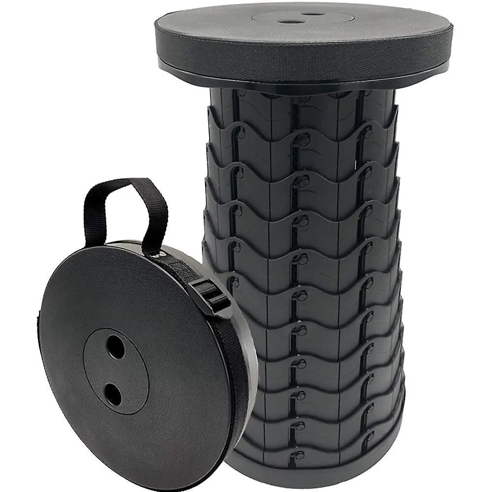 Portable Telescopic Stool, 2nd Generation Folding Stool Camping Lightwei