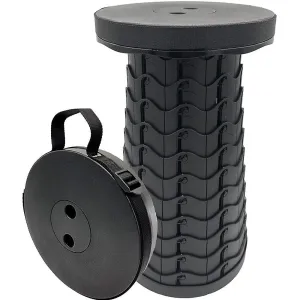 Portable Telescopic Stool, 2nd Generation Folding Stool Camping Lightwei