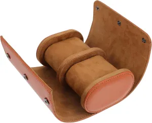 Portable Watch Storage Pouch Pu Leather Watch Case Snap Buckles Scratch Resistant Design for Men and Giving