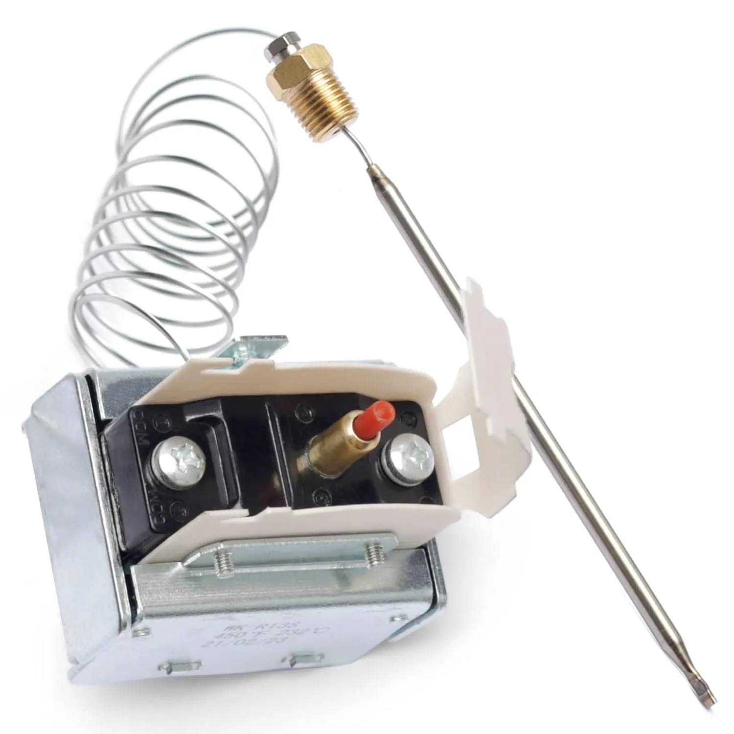 PP10084 High Limit Thermostat Switch for Pitco Fryer - 1/4" Thread MPT Stuff Box, 450°F/230°C Safety Rating, Ideal for VF35, MGII, SG14, 35C , 45C , 18S, 18, E500D Models