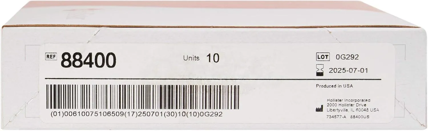 Premier Colostomy Pouch Drainable 5/8 to 2-1/8 Inch Stoma 12"L 1pc System Transparent 88400, 10 Ct