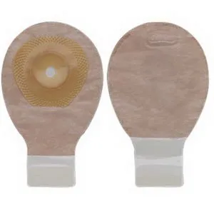 Premier Ostomy Pouch Drainable 2.125" Stoma 7 Inch Length, Mini 1pc System Beige 88700, 20 Ct