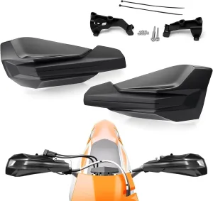 PRO CAKEN Universal Dirt Bike Handguards Motorcycle Hand Guards Plastic Bracket for SX SXF EXCF XCW XCF XC 50 60 85 125 150 250 350 450 500 2017-2021 - Black