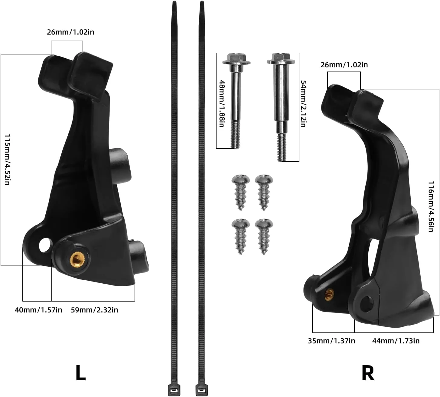 PRO CAKEN Universal Dirt Bike Handguards Motorcycle Hand Guards Plastic Bracket for SX SXF EXCF XCW XCF XC 50 60 85 125 150 250 350 450 500 2017-2021 - Black