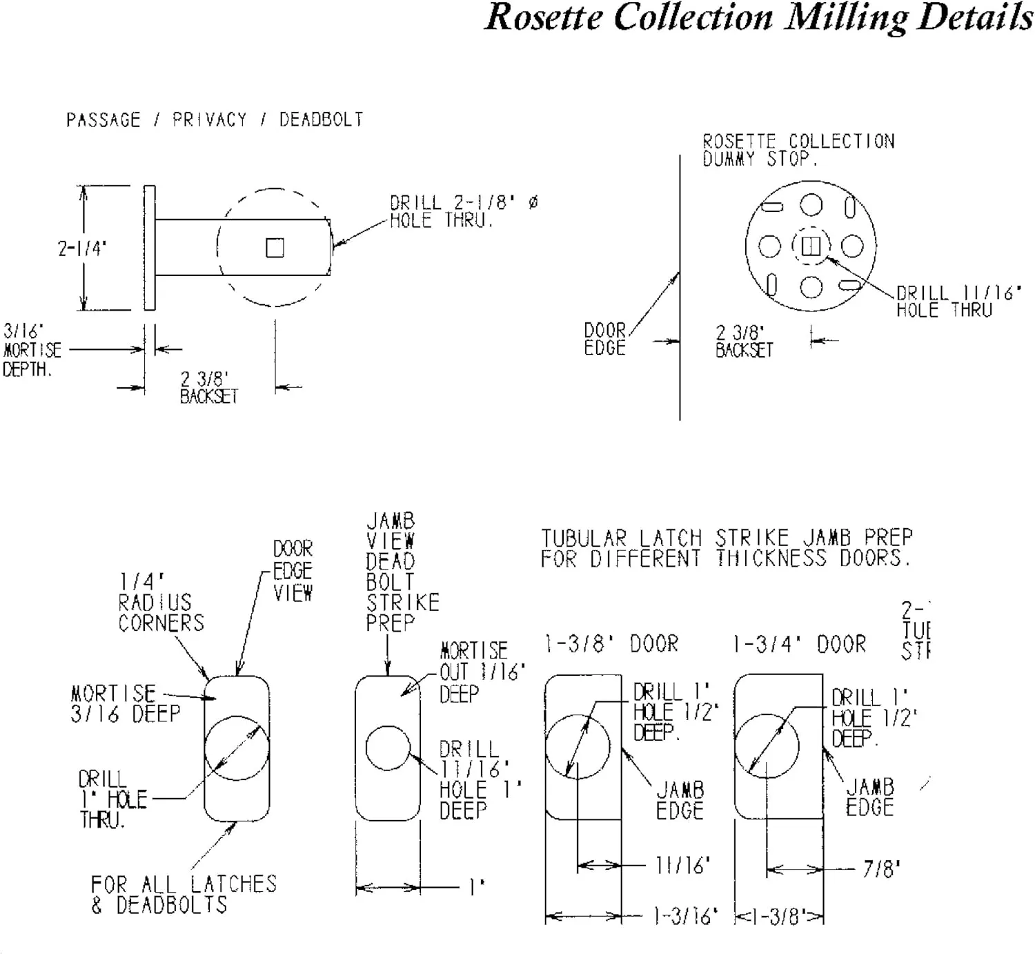 Providence by FPL- Solid Brass Passage Lever Set for Closet/Hallway Doors, 2-3/8" Backset, Oil Rubbed Bronze Finish