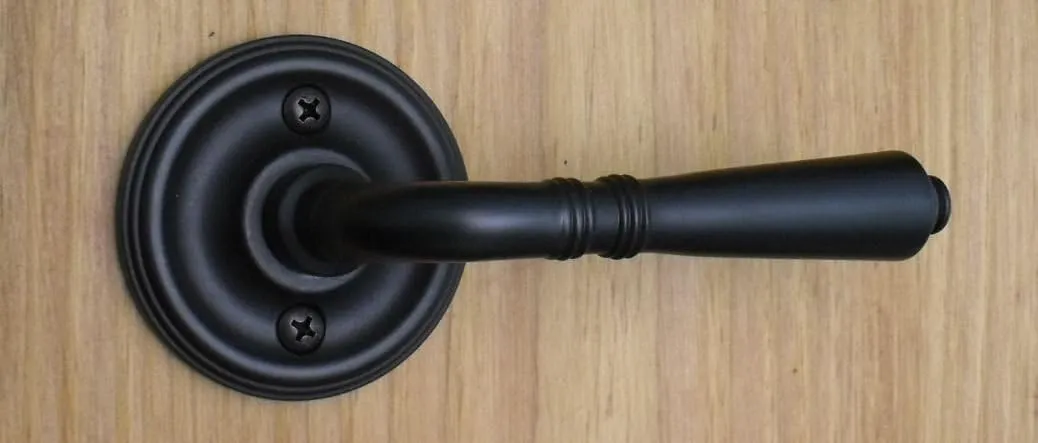 Providence by FPL- Solid Brass Passage Lever Set for Closet/Hallway Doors, 2-3/8" Backset, Oil Rubbed Bronze Finish