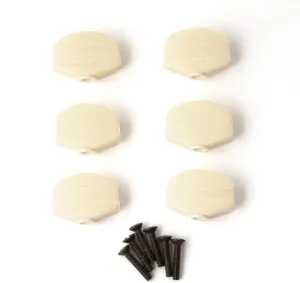 PRS Tuner Buttons (6) For Phase III Locking Tuners - FAUX BONE