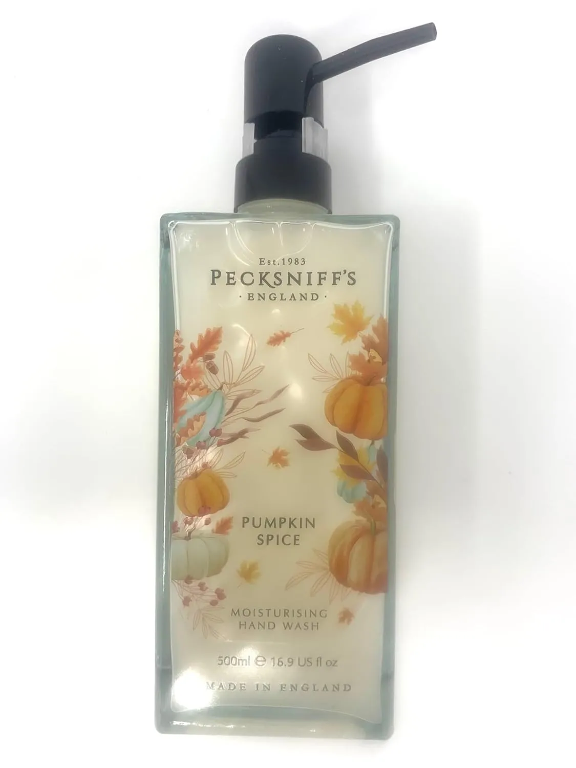 Pumpkin Spice Moisturizing Hand wash 16.9 Fl oz Glass Bottle Made In England