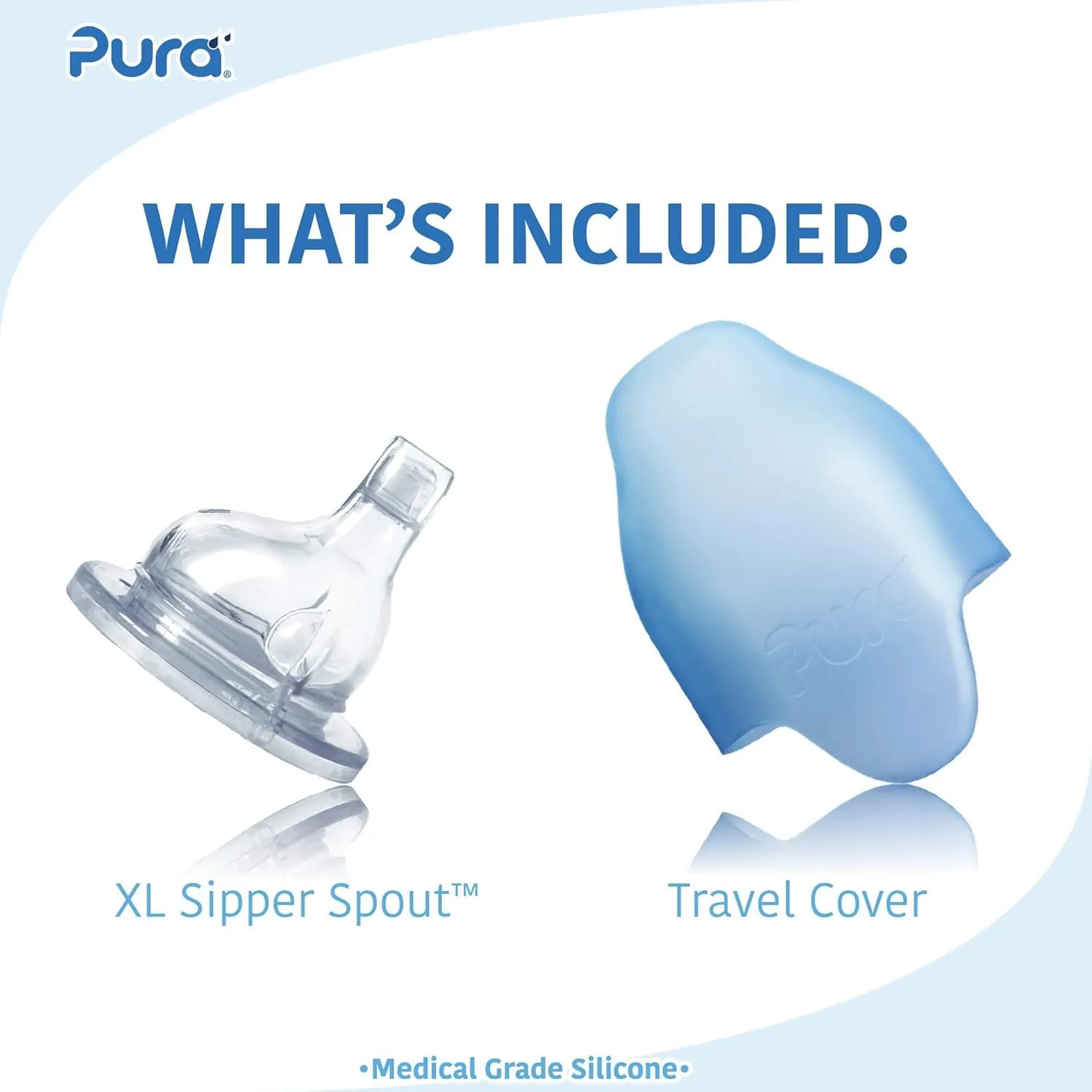 Pura Kiki 9oz/260ml Stainless Steel Insulated Sippy Bottle w/Sleeve, Plastic-Free, MadeSafe Certified, Medical-Grade Silicone Sipper Spout Fast Flow Rate for Kids, Toddlers, Babies & Infant – Moss