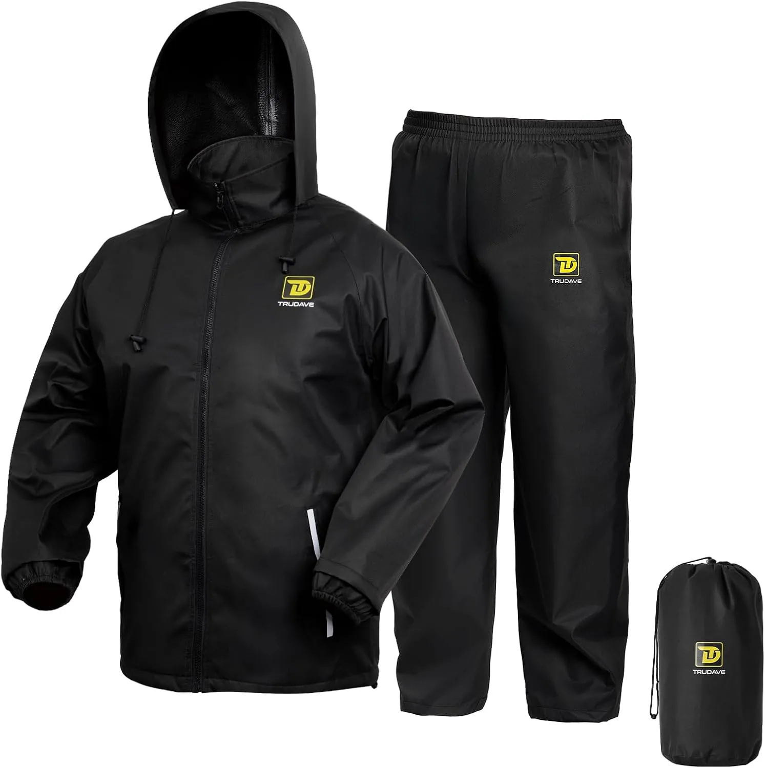 Rain Suit, Waterproof Rain Suits for Men, 2 Pieces Breathable & Windproof Rainwear，S-3XL