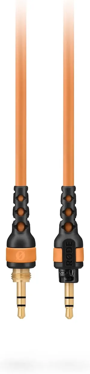 RØDE NTH-Cable for NTH-100 Headphones, 1.2m / 4ft Long, 3.5mm Male to Male Audio Cable with ¼-inch Adaptor Included (Orange)