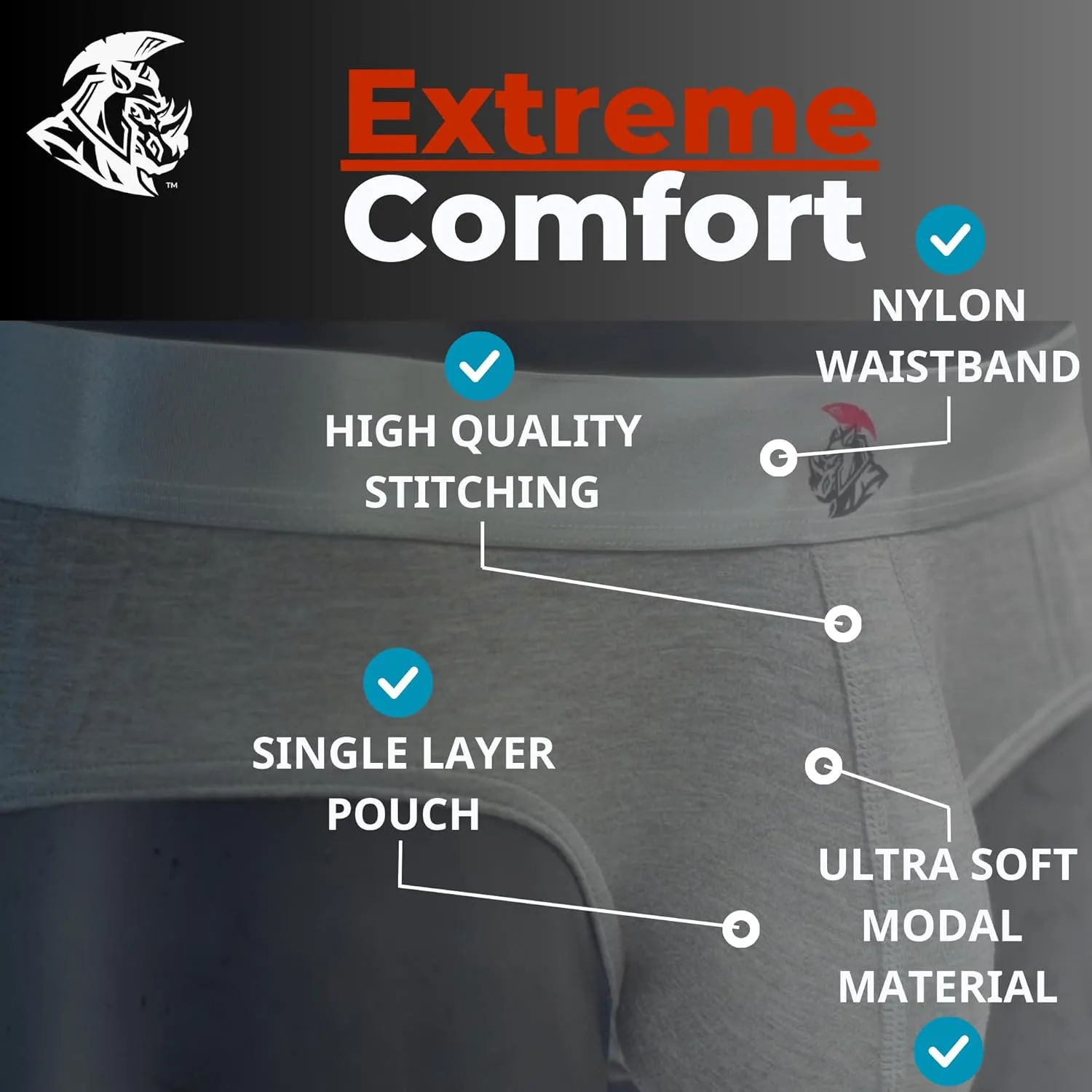 Real Men Ares-Accent Low-Rise Pouch Bikini Brief – 1, 3, 6 Pack with Size ABCD Pouch XS - 5XL
