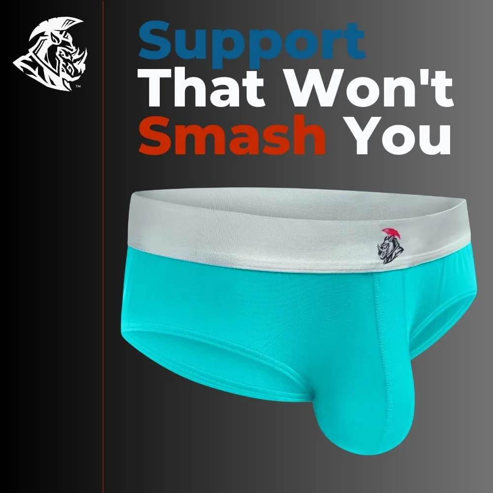 Real Men Ares-Accent Low-Rise Pouch Bikini Brief – 1, 3, 6 Pack with Size ABCD Pouch XS - 5XL