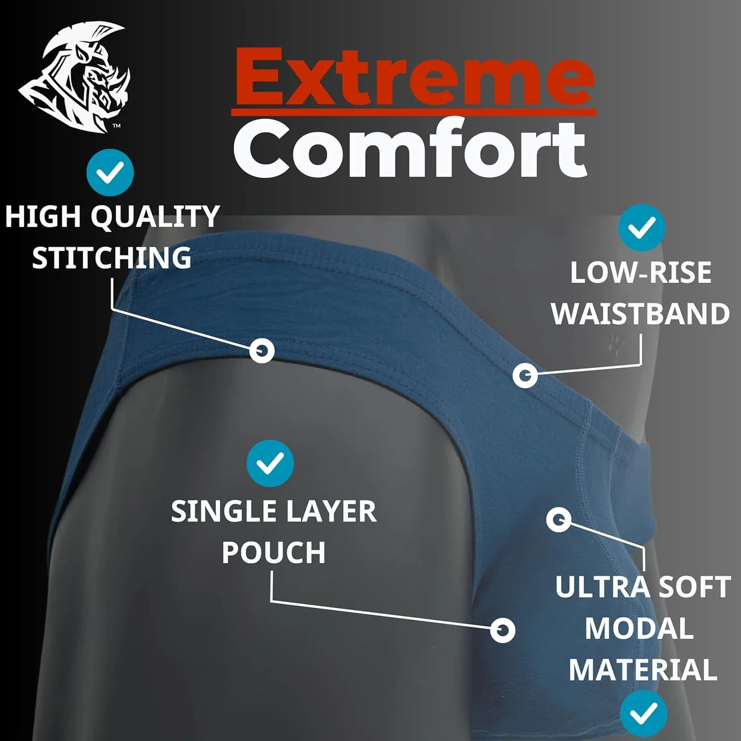 Real Men Ares-Accent Low-Rise Pouch Bikini Brief – 1, 3, 6 Pack with Size ABCD Pouch XS - 5XL