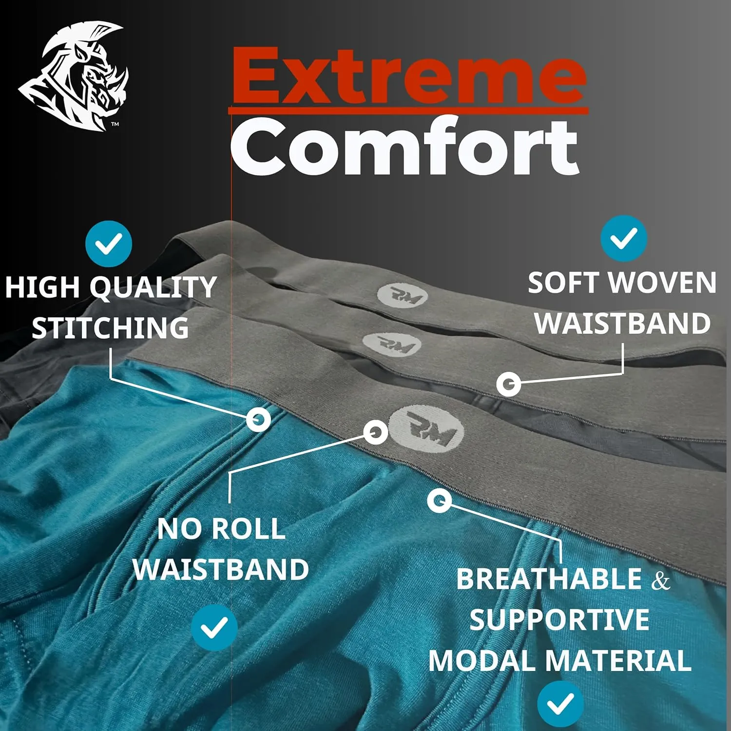 Real Men Bulge Enhancing Pouch Underwear for Men – 1, 3 and 6 Pack Set - Modal Boxer Briefs ABCD Pouch