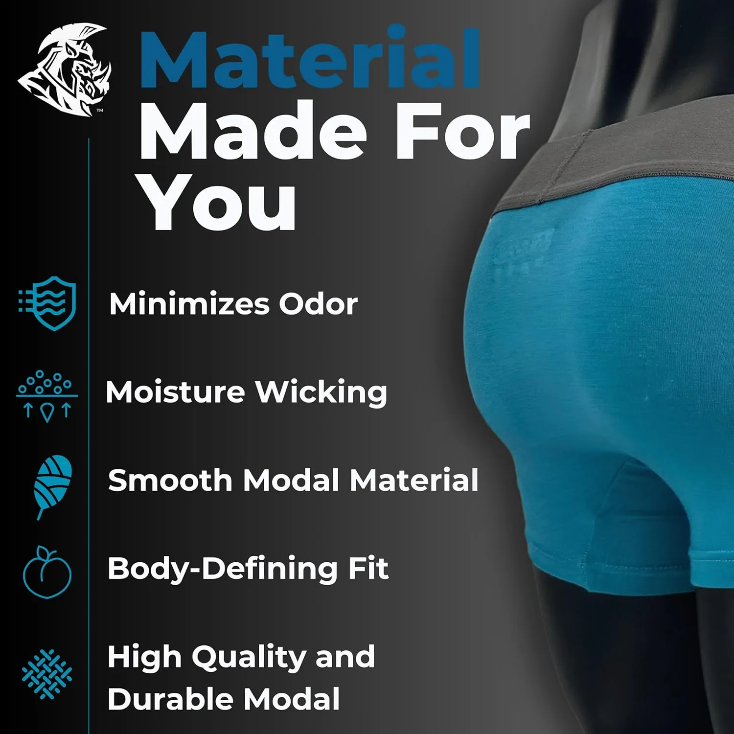 Real Men Bulge Enhancing Pouch Underwear for Men – 1, 3 and 6 Pack Set - Modal Boxer Briefs ABCD Pouch